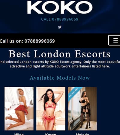 Young sexy escorts in London