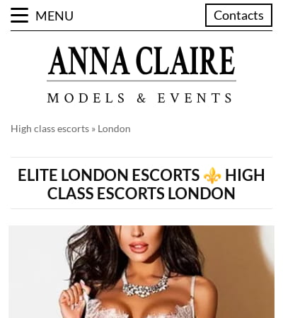 London high class escort agency